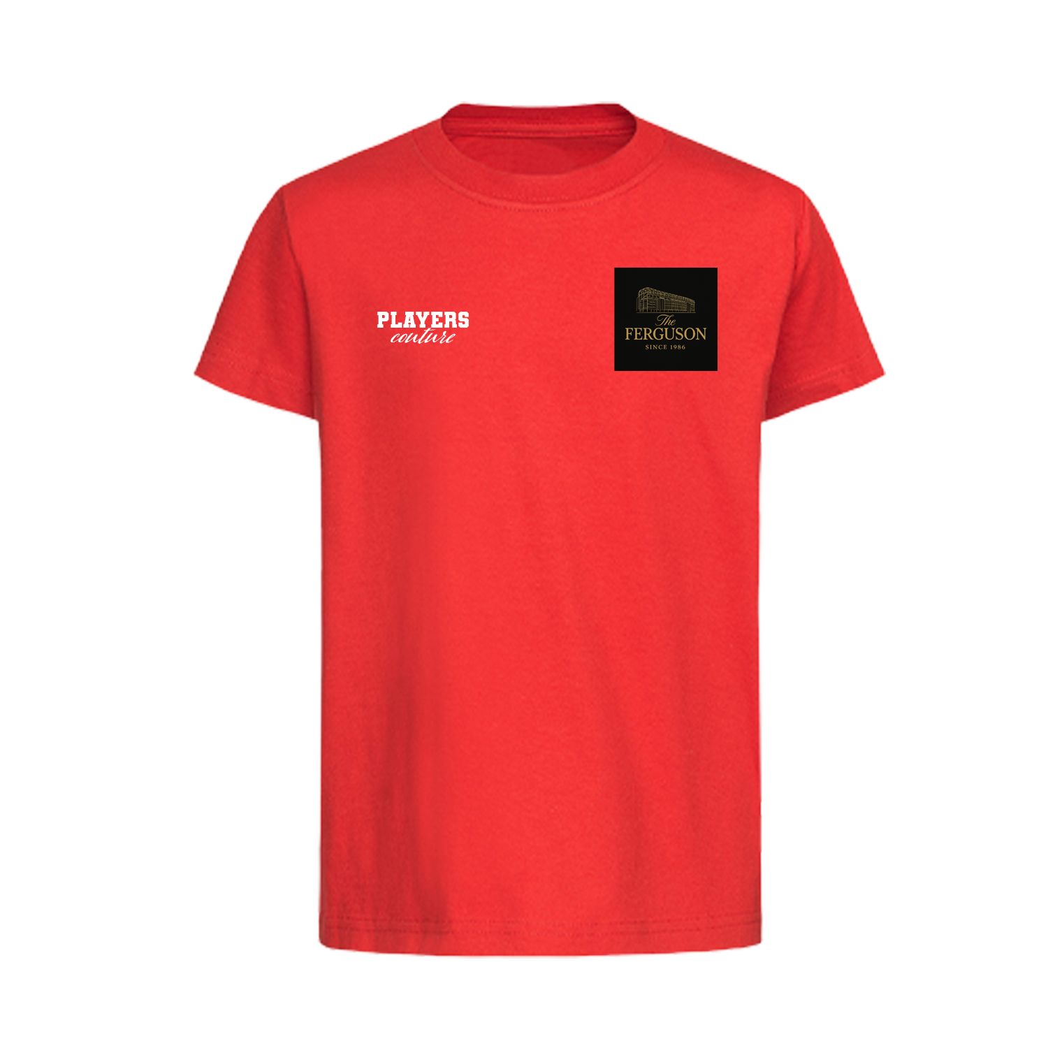 Alex Ferguson Logo Players Couture Kids T-Shirt Red