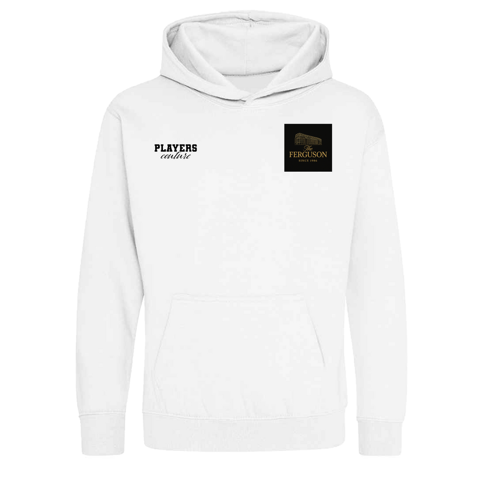 Alex Ferguson Logo Players Couture Kids Hoodie White