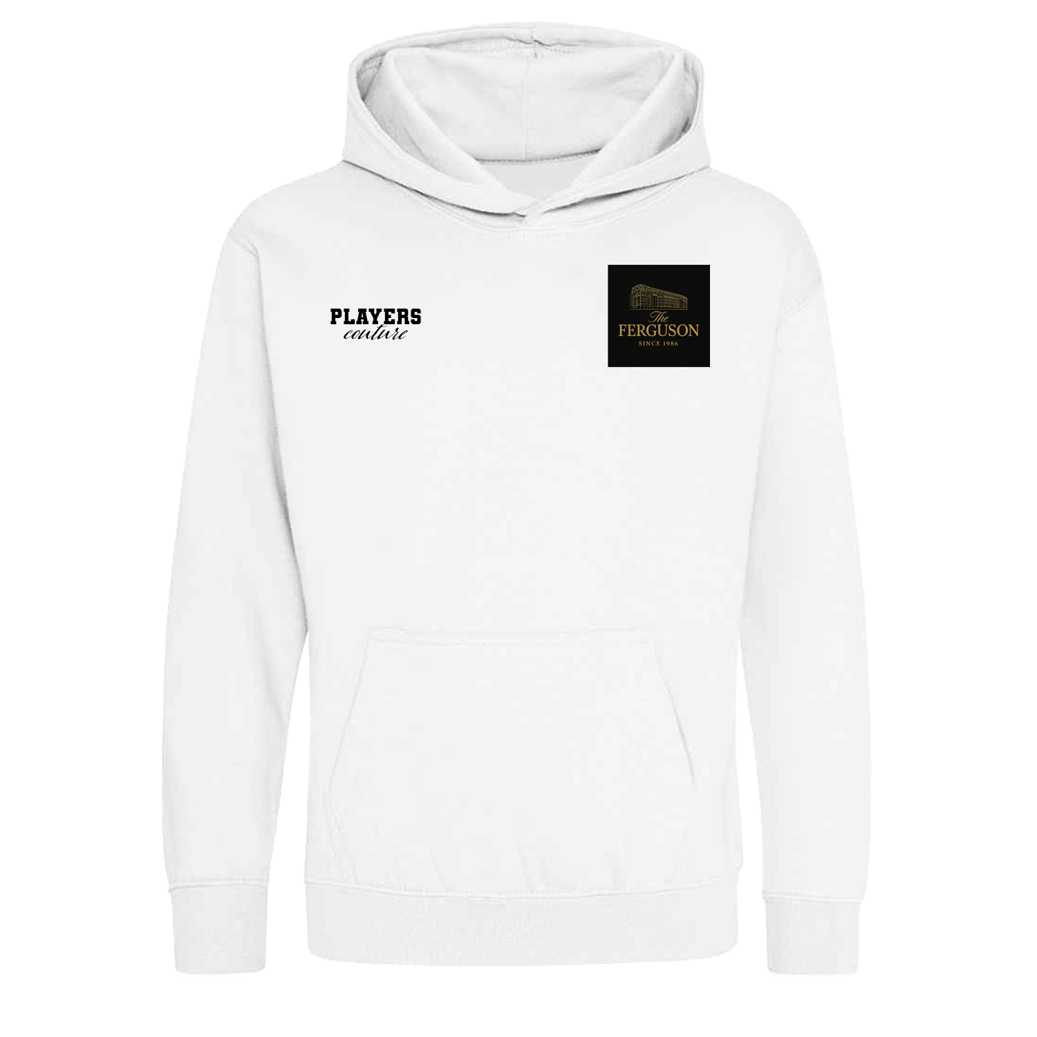 Alex Ferguson Logo Players Couture Kids Hoodie White