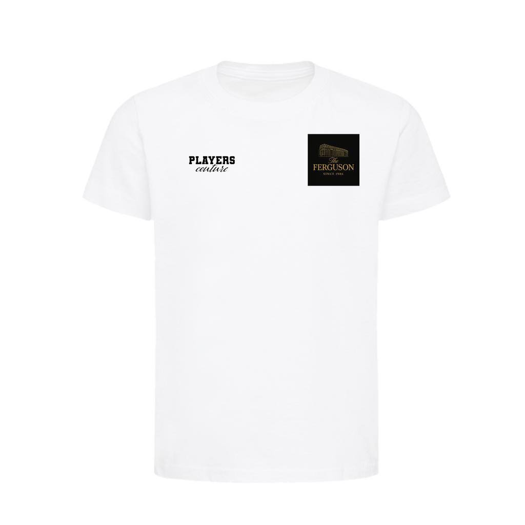 Alex Ferguson Logo Players Couture Kids T-Shirt White