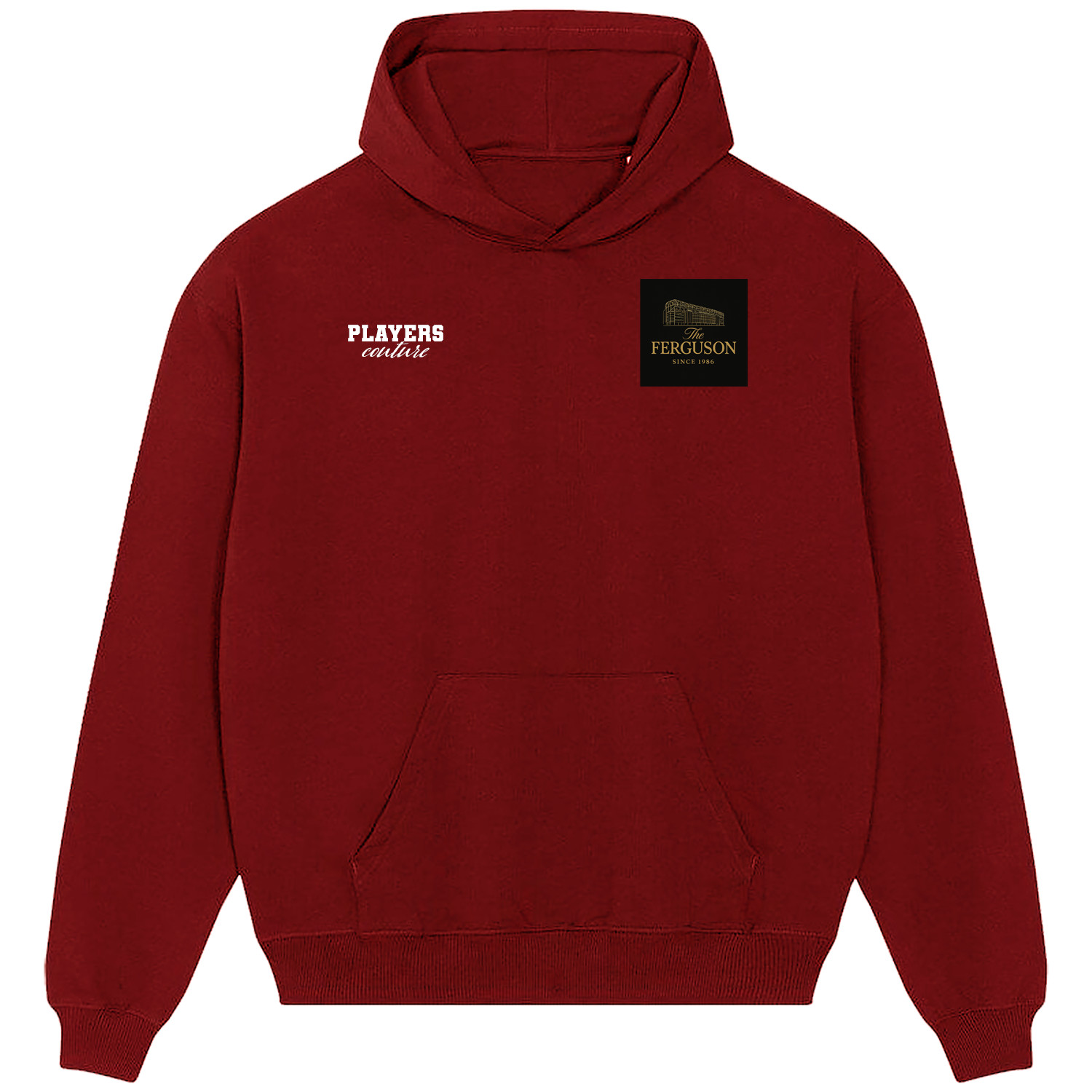 Alex Ferguson Logo Players Couture Men's Casual Hoodie Red