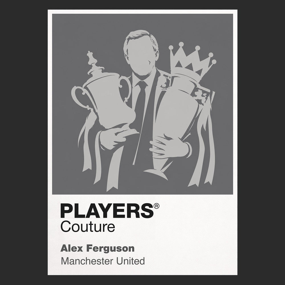 Sir Alex Ferguson Manchester United Icon Frame artwork in black