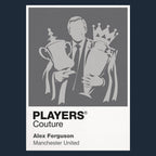 Sir Alex Ferguson Manchester United Icon Frame artwork in navy