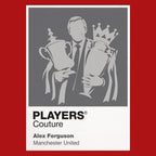 Sir Alex Ferguson Manchester United Icon Frame artwork in red