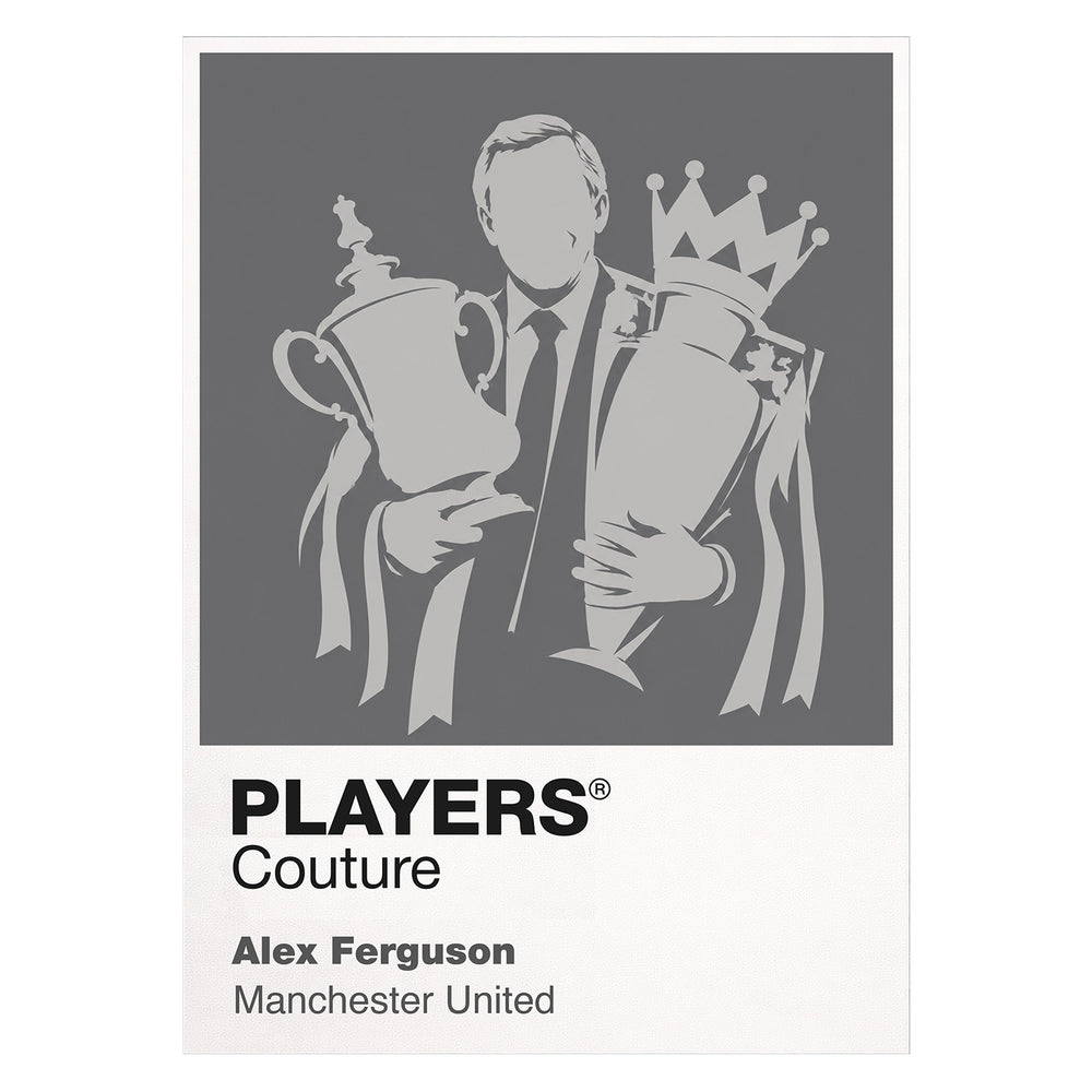 Alex Ferguson Manchester United Icon Frame — White