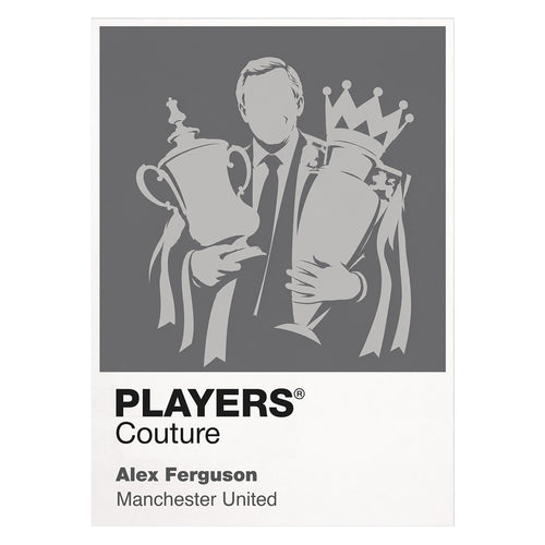 Alex Ferguson Manchester United Icon Frame — White