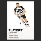 Alex Gerrard Widnes Vikings rugby league T-shirt black