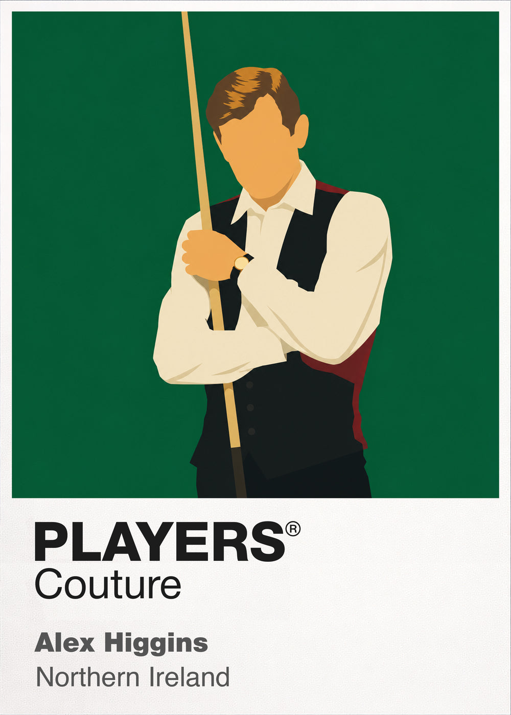 Alex Higgins Snooker Icon Frame Men's Hoodie