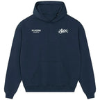 Alex hoodie – navy men's hoodie featuring the Alex Players Couture logo