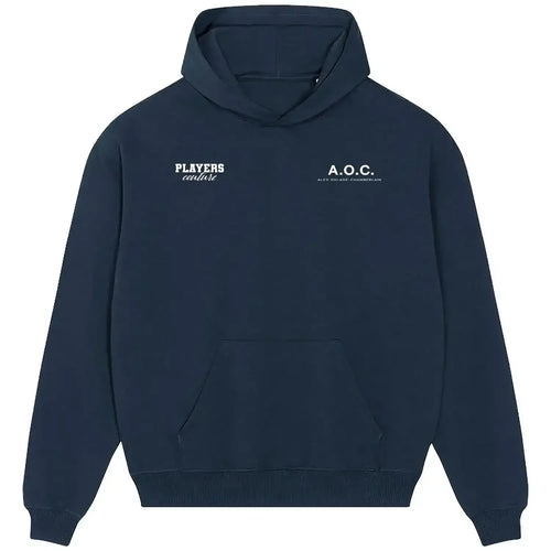 Alex Oxlade Chamberlain hoodie – navy men's hoodie featuring the Alex Oxlade Chamberlain Players Couture logo
