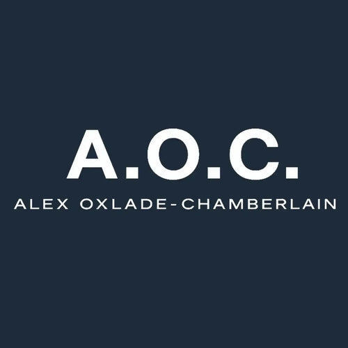 Alex Oxlade Chamberlain Logo Men's Hoodie – navy close-up detail shot of the Alex Oxlade Chamberlain Players Couture logo