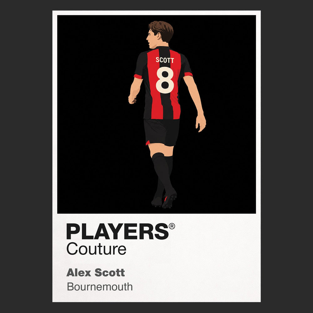 Alex Scott Bournemouth black Icon Frame artwork detail