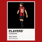 Alex Scott Bournemouth red Icon Frame artwork detail