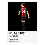 Alex Scott Bournemouth white Icon Frame artwork detail