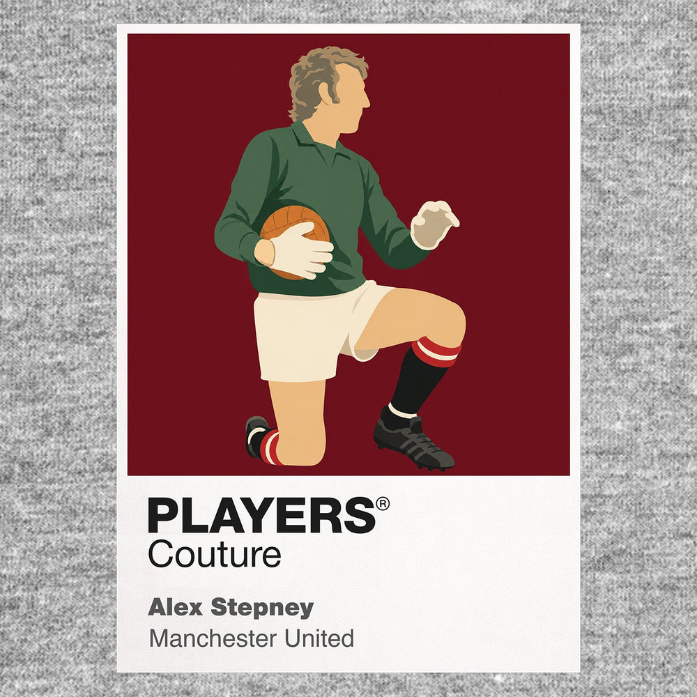 Alex Stepney Manchester United Men's T-Shirt - Grey