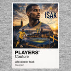 Alexander Isak Sweden Atlas Frame artwork by Players Couture