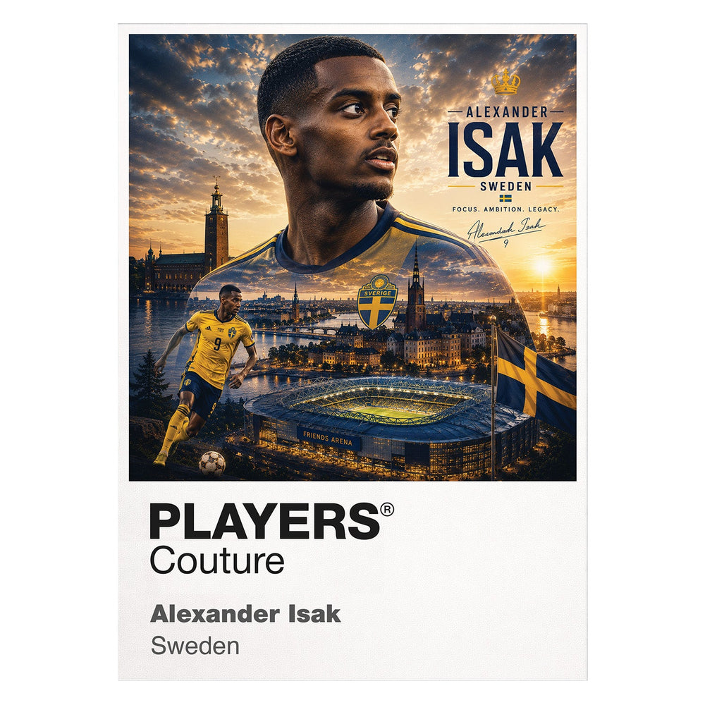 Alexander Isak Sweden Atlas Frame  t-shirt by Players Couture