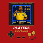 Alexander Isak 1P 8-Bit t-shirt retro gaming design by Players Couture