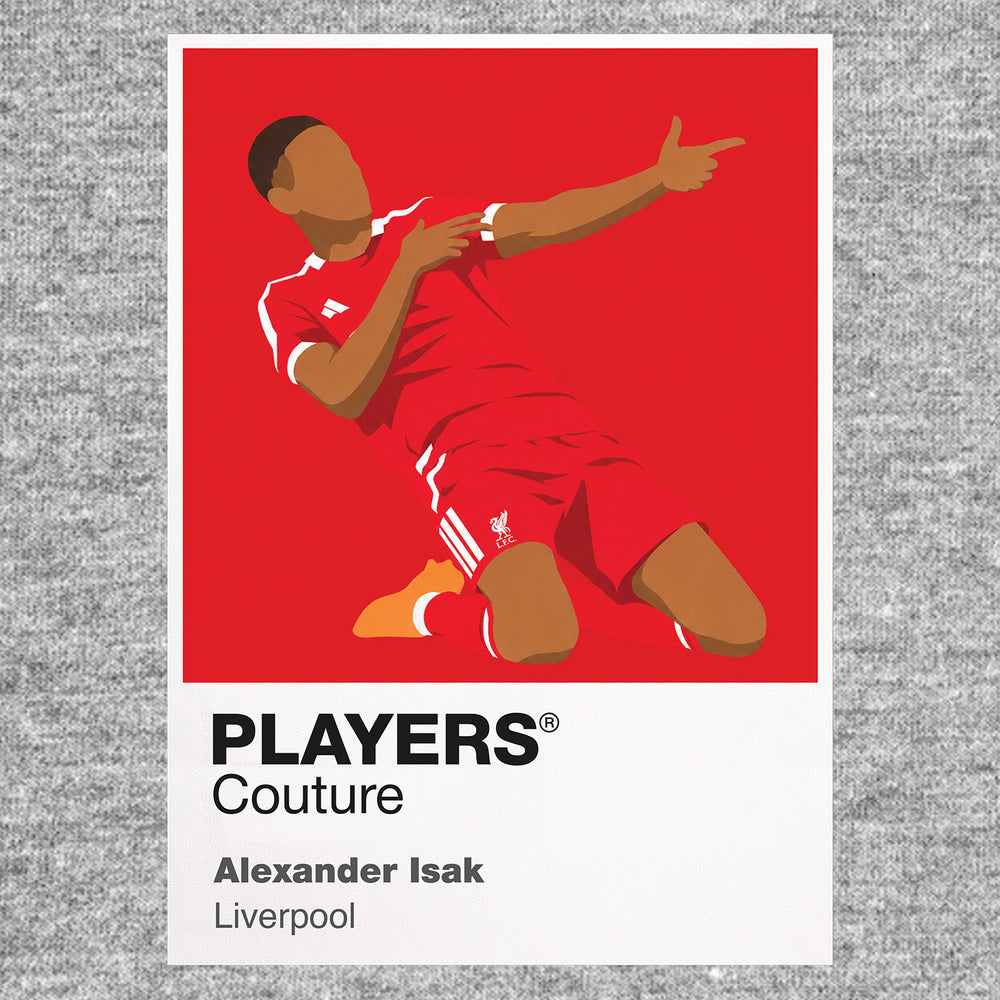Alexander Isak Liverpool Icon Frame — Gray