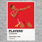 Alexander Isak Liverpool Icon Frame Kids T-Shirt — Gray Artwork