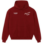 Alexander Isak Script hoodie – red men's hoodie featuring the Alexander Isak Script Players Couture logo