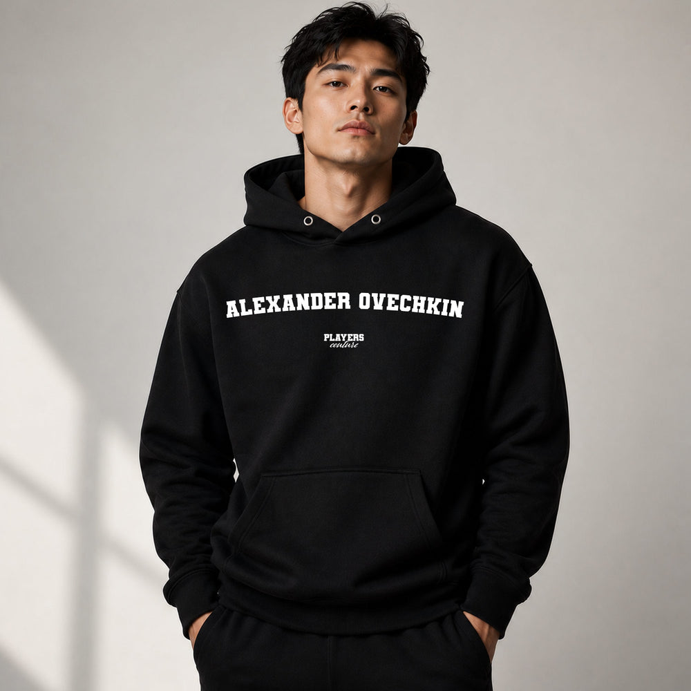 alexander-ovechkin name-print hoodie - black
