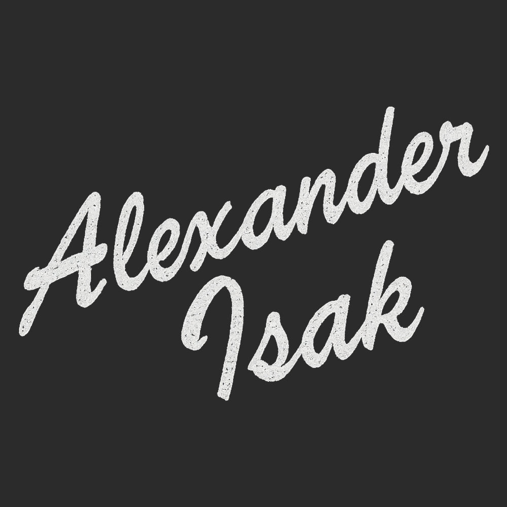 Alexander Isak Script Logo Players Couture Men's Casual Hoodie