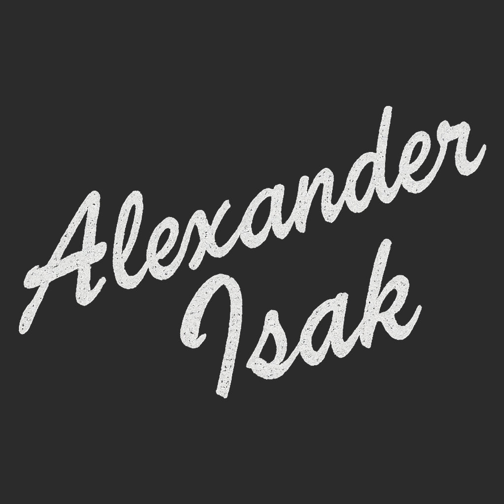 Alexander Isak Script Logo Players Couture Men's Casual Hoodie