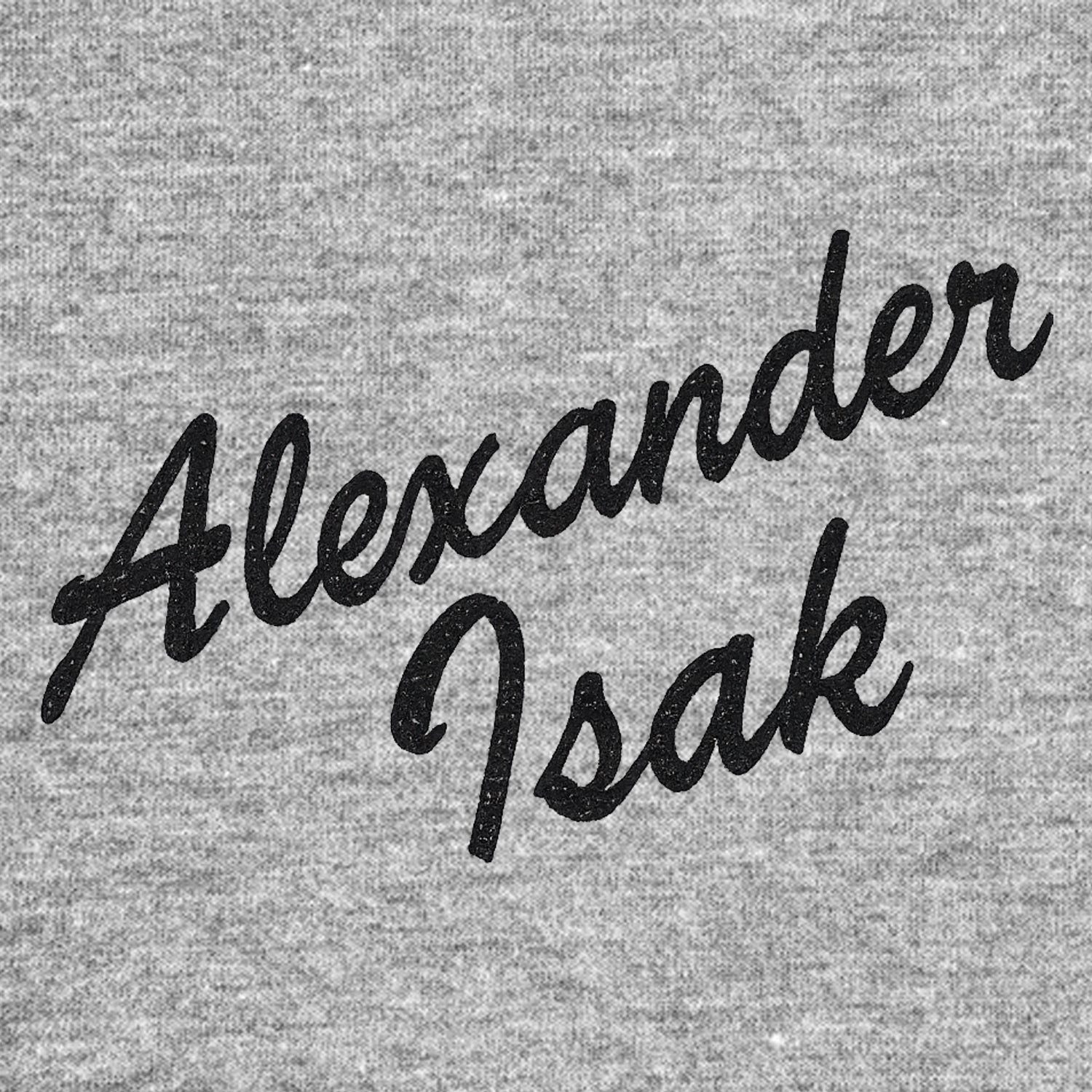 Alexander Isak Script Logo Players Couture Men's Casual Hoodie