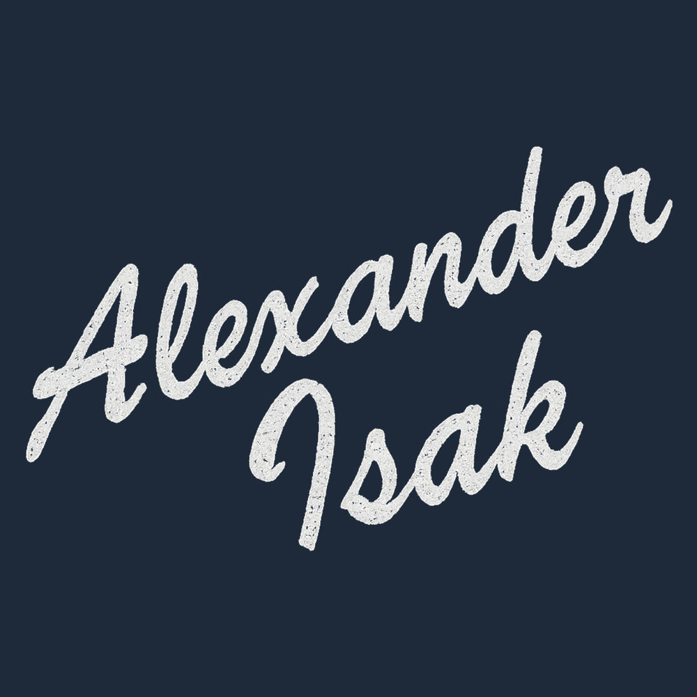 Alexander Isak Script Logo Players Couture Men's Casual Hoodie