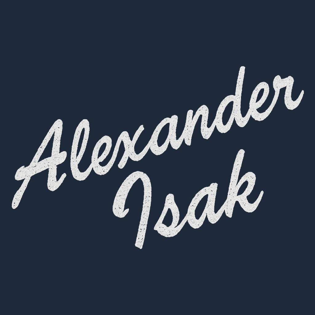 Alexander Isak Script Logo Players Couture Men's Casual Hoodie