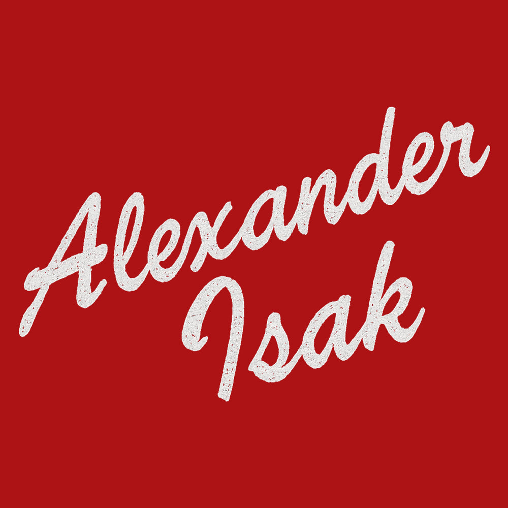 Alexander Isak Script Logo Players Couture Men's Casual Hoodie