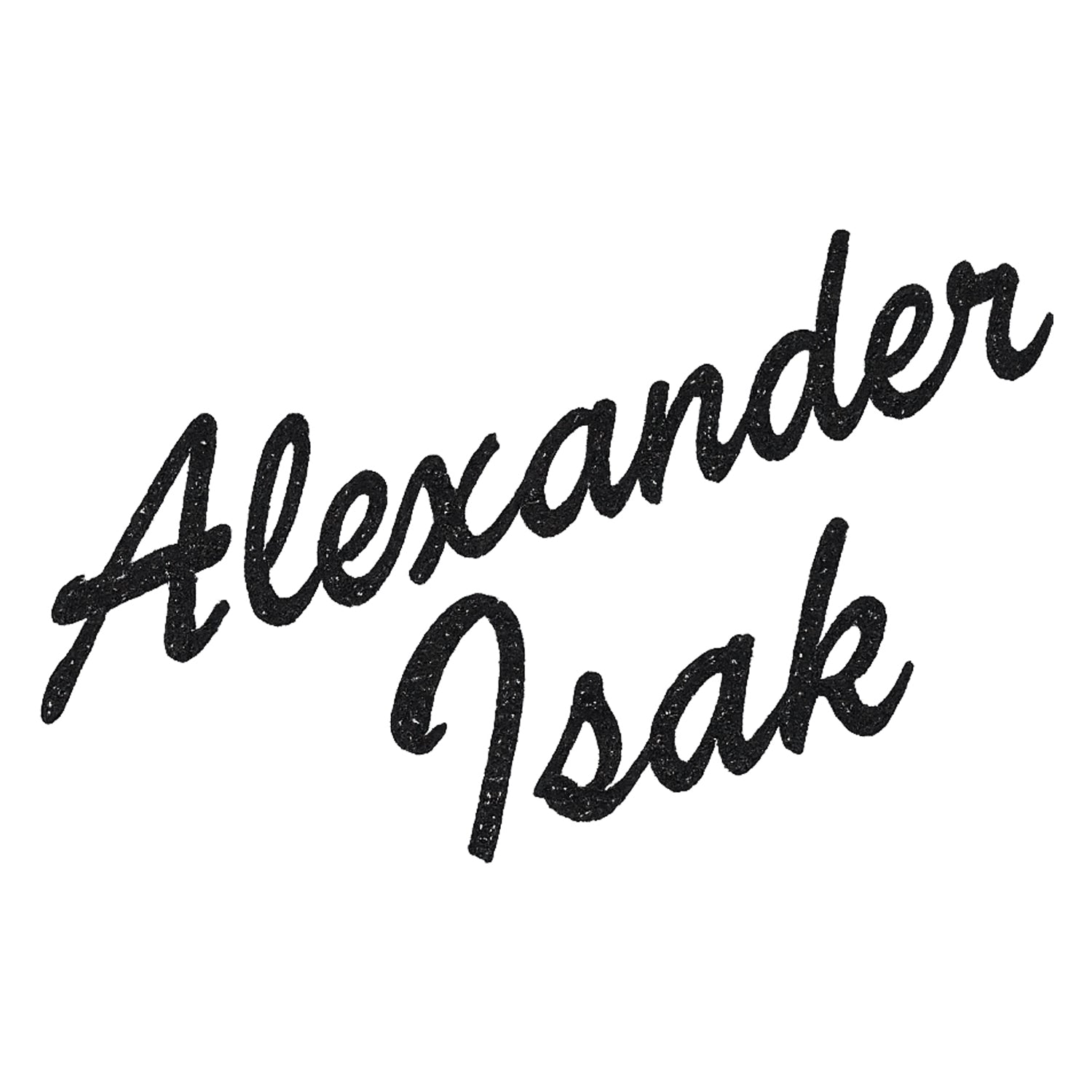 Alexander Isak Script Logo Players Couture Men's Casual Hoodie