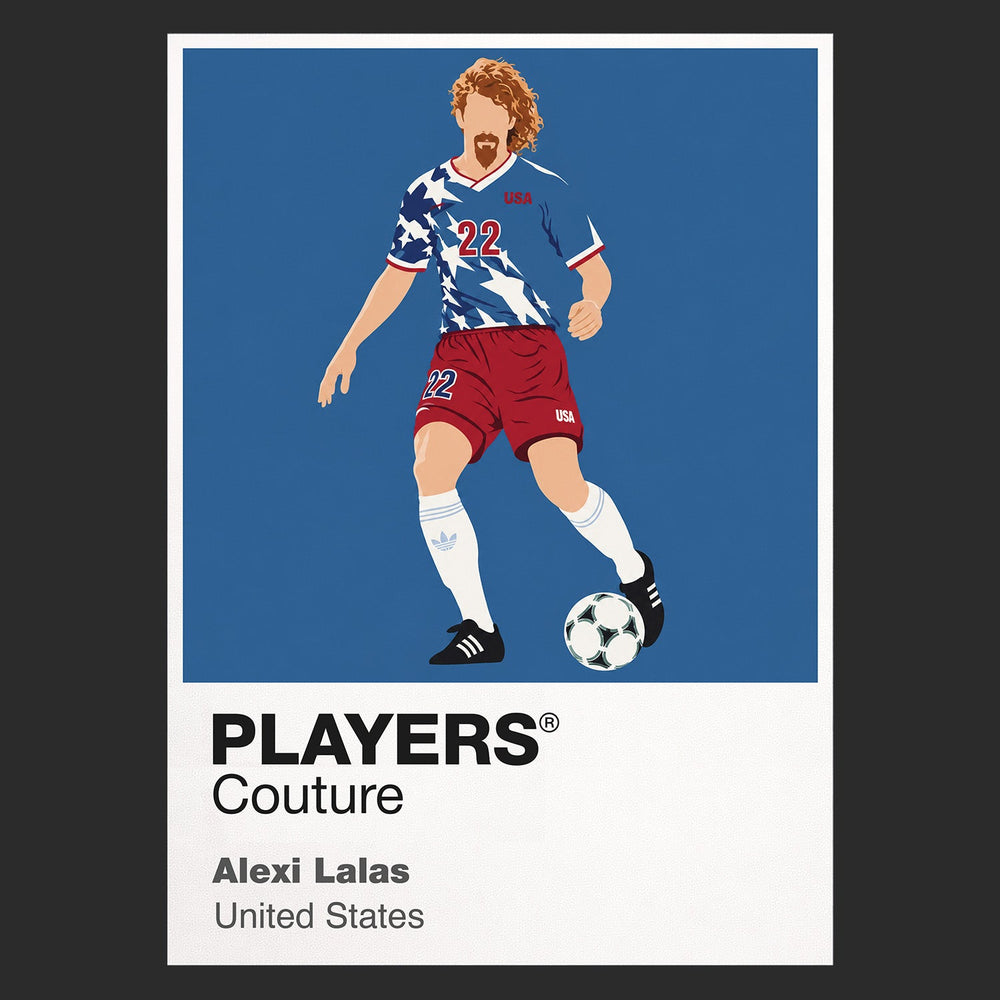 Alexi Lalas USA Icon Frame artwork in black