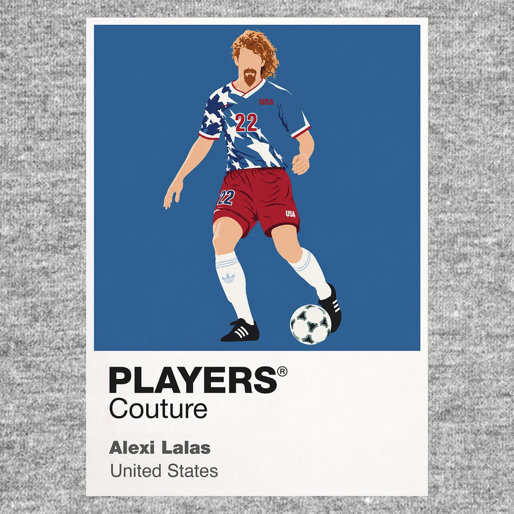 Alexi Lalas USA Icon Frame artwork in grey