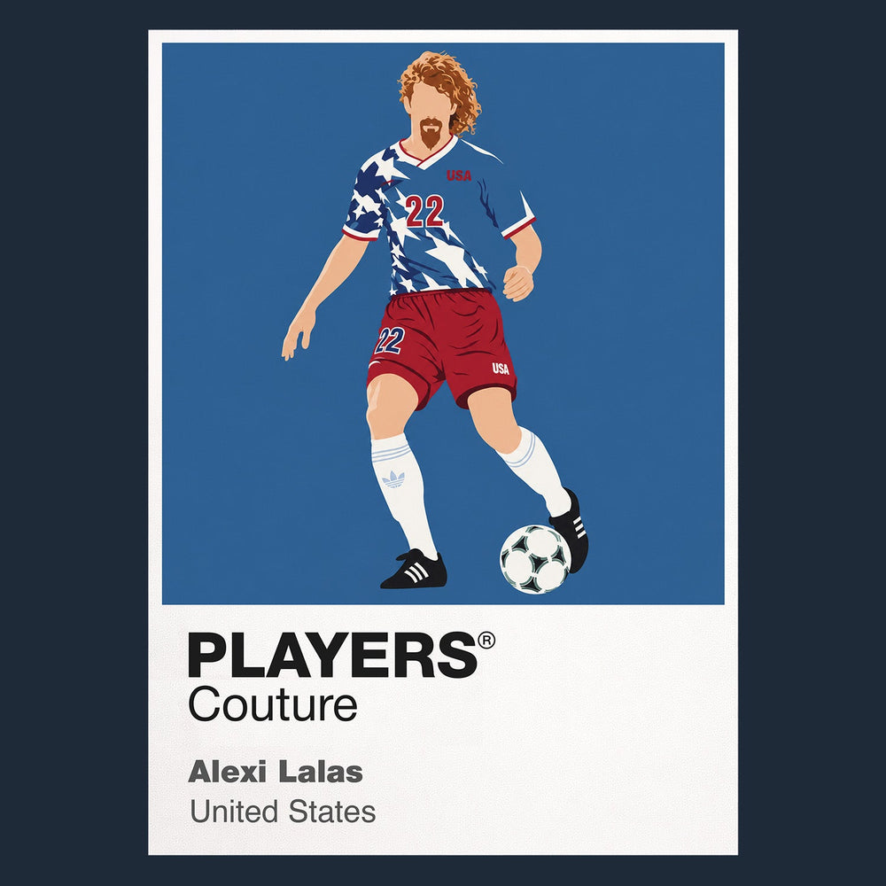 Alexi Lalas USA Icon Frame artwork in navy