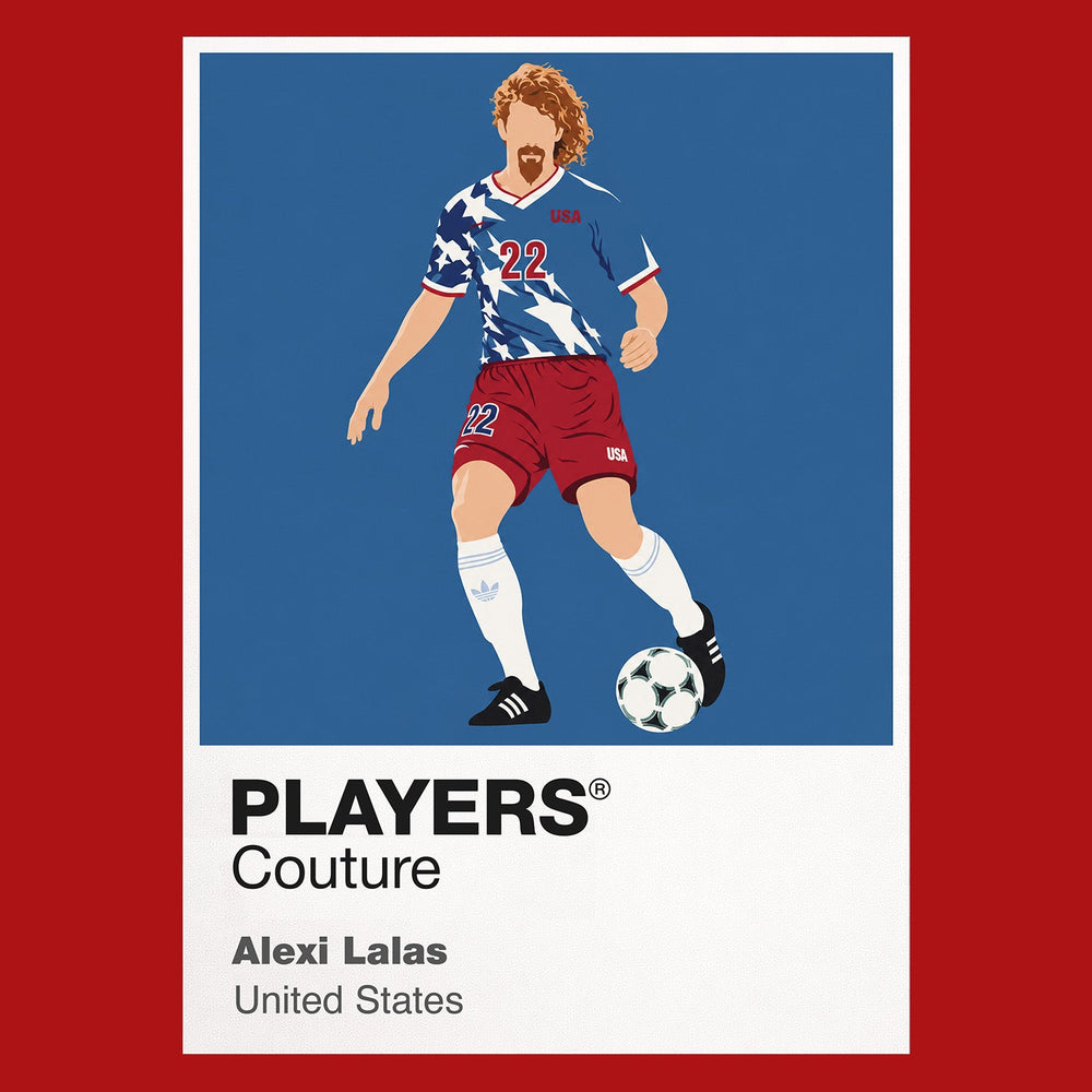 Alexi Lalas USA Icon Frame artwork in red