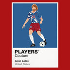 Alexi Lalas USA Icon Frame artwork in red