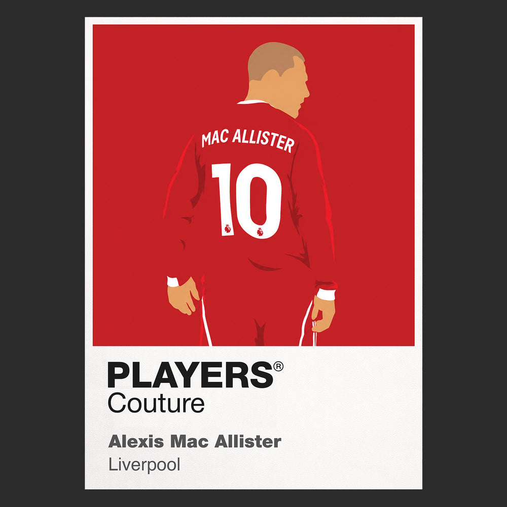 Alexis Mac Allister Liverpool Icon Frame — Black