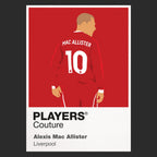 Alexis Mac Allister Liverpool Icon Frame — Black