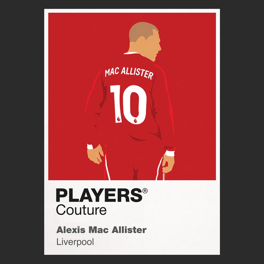 Alexis Mac Allister Liverpool Icon Frame — Black