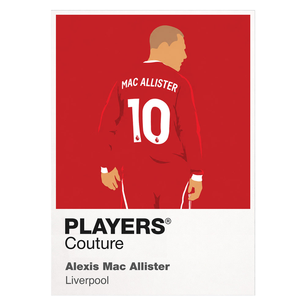 Alexis Mac Allister Liverpool Icon Frame — White