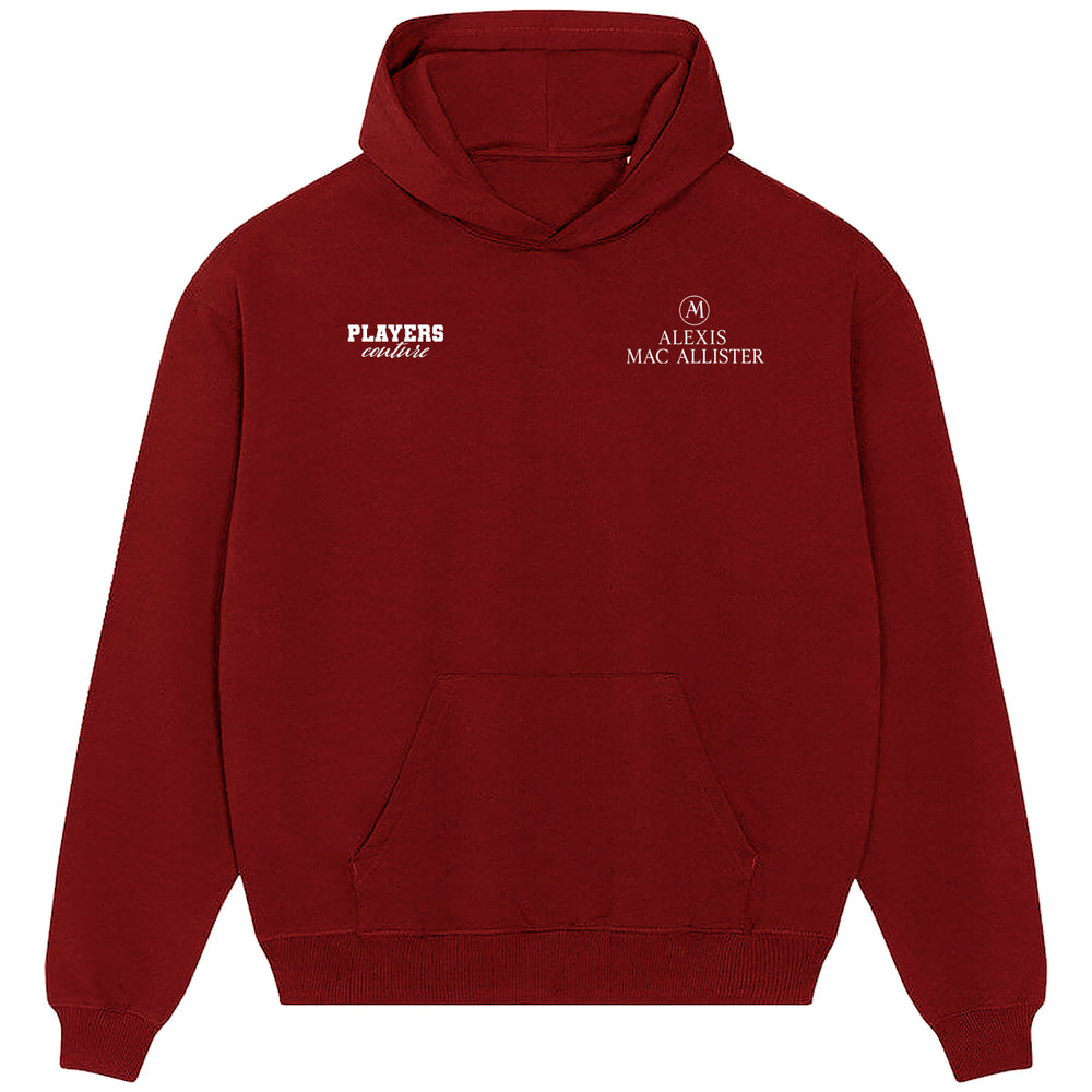 Alexis Mac Allister Logo Players Couture Men's Casual Hoodie Red