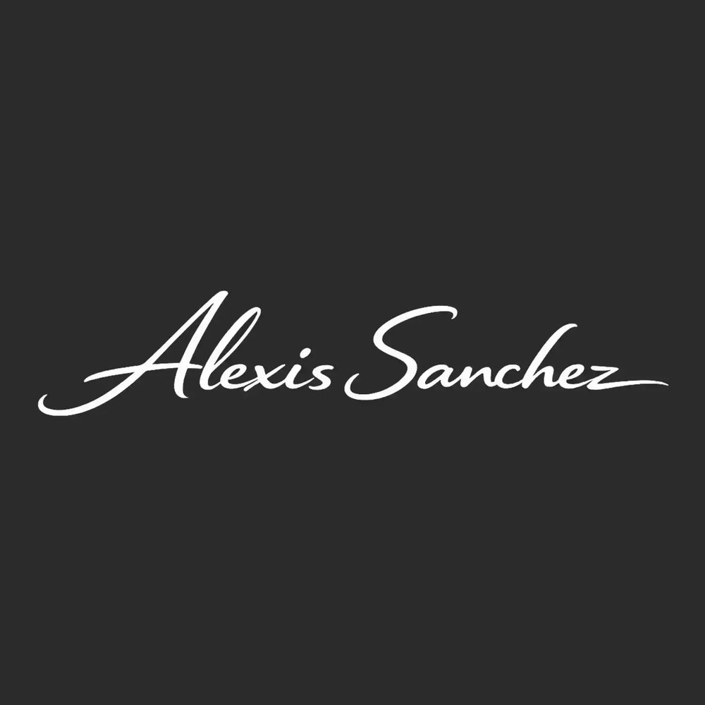 Alexis Sanchez Logo Men's T-Shirt – black close-up detail shot of the Alexis Sanchez Players Couture logo design