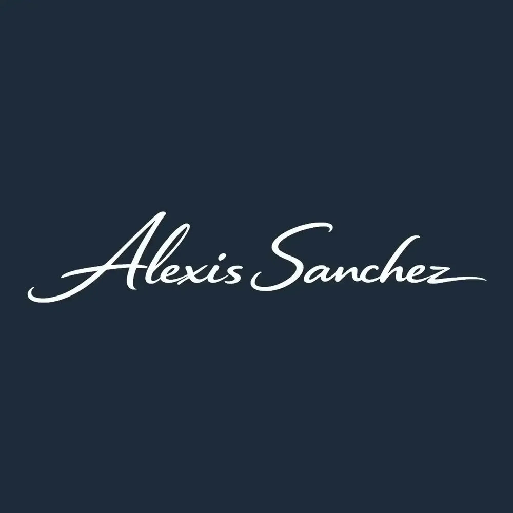 Alexis Sanchez Logo Men's T-Shirt – navy close-up detail shot of the Alexis Sanchez Players Couture logo design