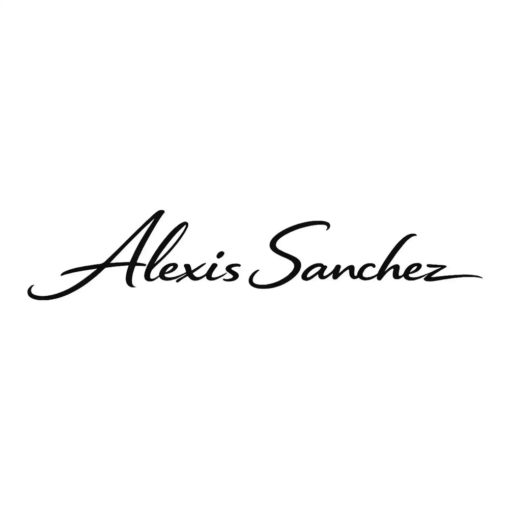 Alexis Sanchez Logo Men's T-Shirt – white close-up detail shot of the Alexis Sanchez Players Couture logo design