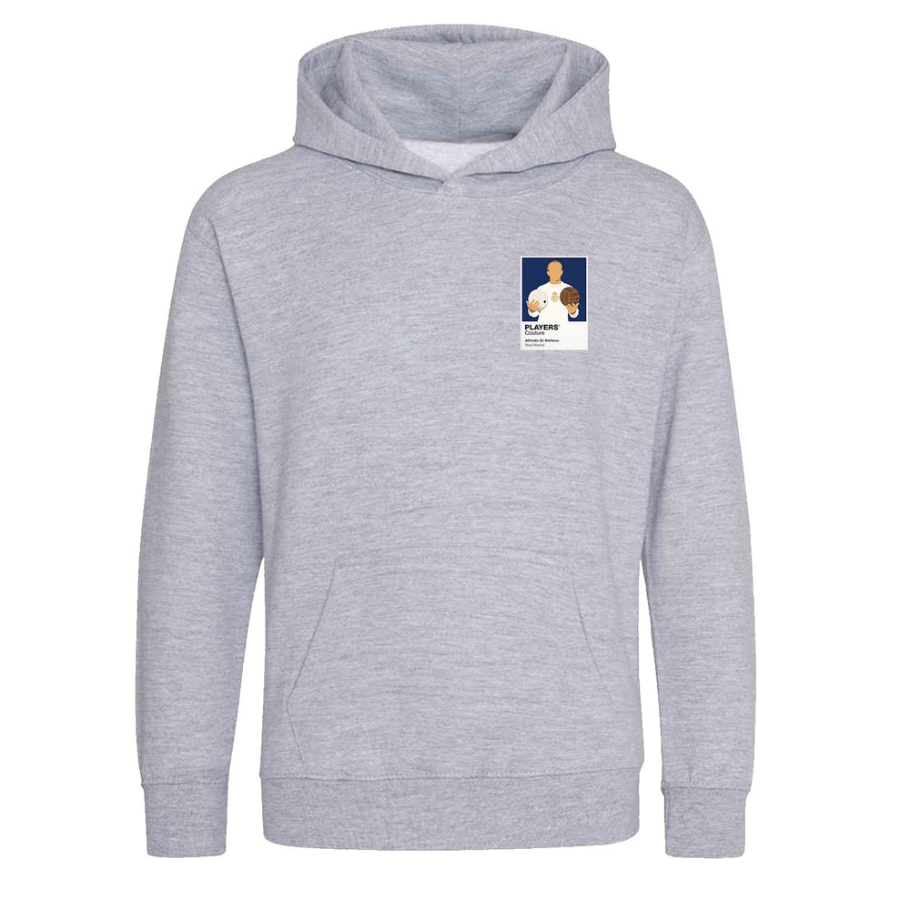Alfredo Di Stefano Real Madrid Icon Frame Kids Hoodie - Grey