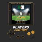 Algeria World Cup 8-Bit Men's T-Shirt retro gaming football design by Players Couture
