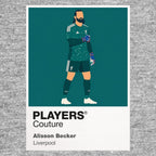 Alisson Becker 2 Liverpool Men's Hoodie - Grey