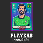 Alisson Becker World Cup Sticker Kids Hoodie – alisson becker black Players Couture design